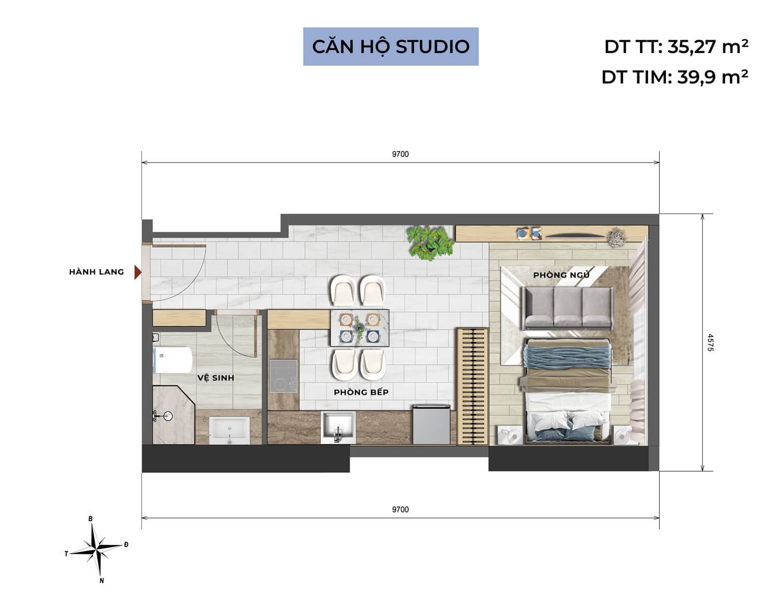 căn hộ studio dự án alluvia city văn giang hưng yên