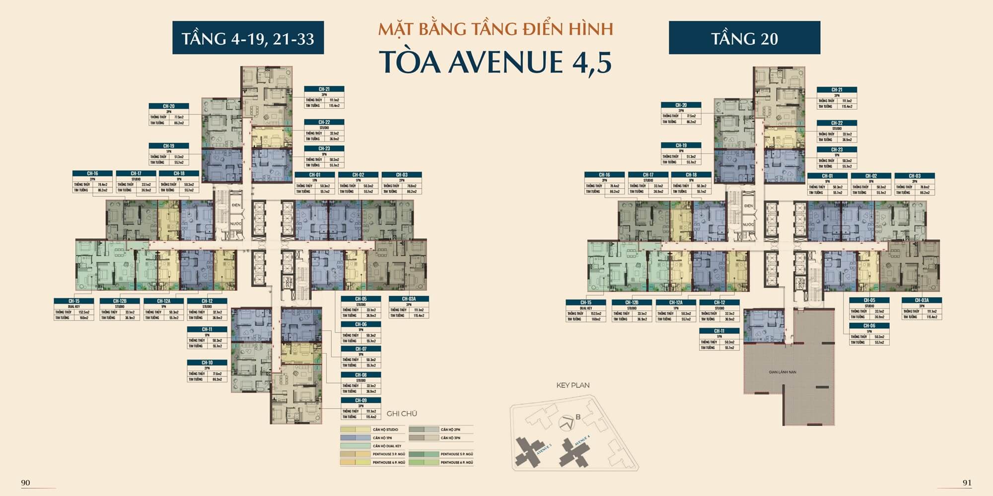 mặt bằng tòa avenue 4,5 dự án alluvia sunshine marina hưng yên
