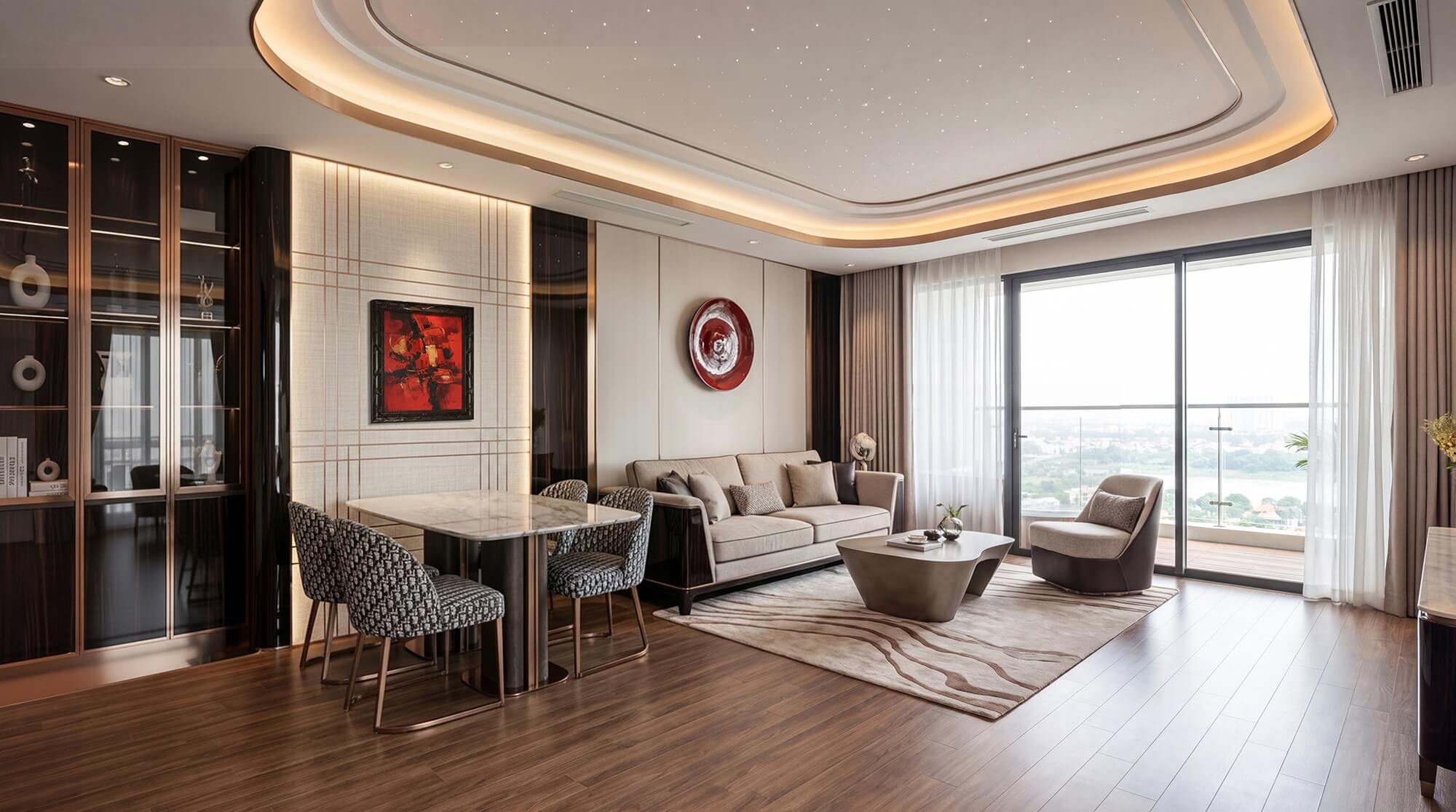 nội thất căn hộ alluvia sunshine marina văn giang hưng yên