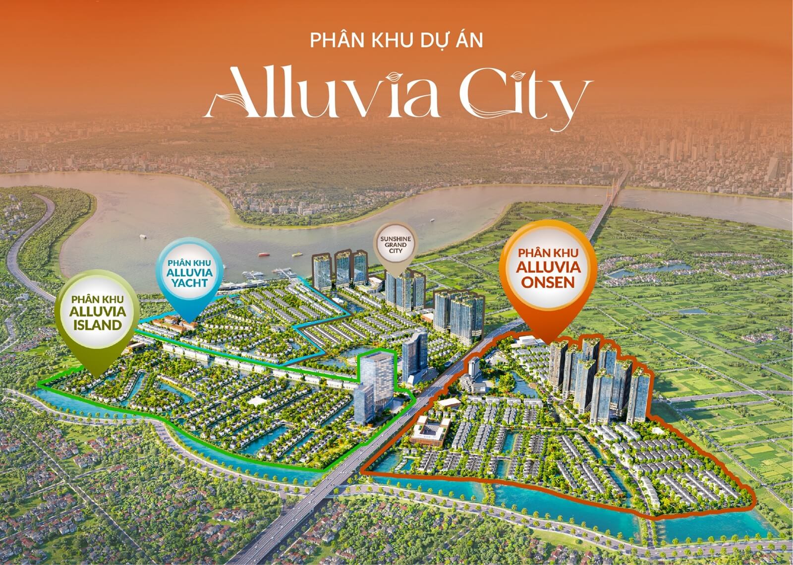 mặt bằng phân khu dự án alluvia city văn giang